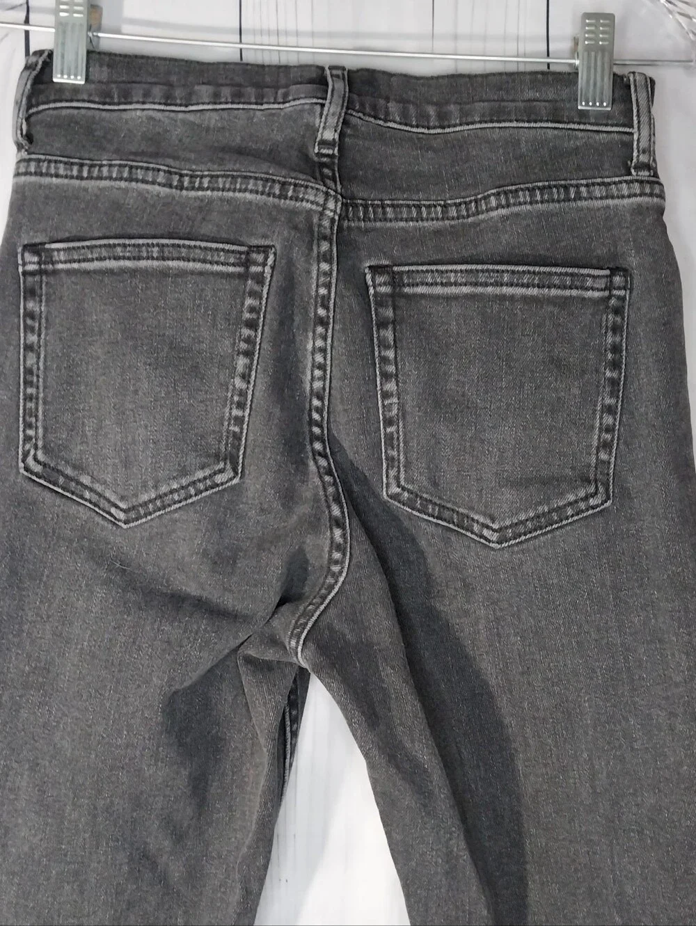 Everlane The Cheeky Bootcut High-Rise Raw Hem Casual Retro Boho Preppy Jeans - Picture 7 of 8